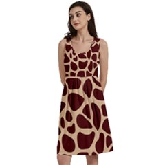 Animal Print Girraf Patterns Classic Skater Dress by Ket1n9