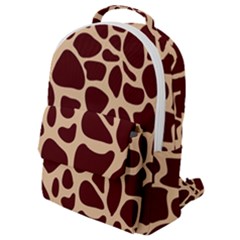 Animal Print Girraf Patterns Flap Pocket Backpack (small) by Ket1n9