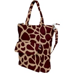 Animal Print Girraf Patterns Shoulder Tote Bag by Ket1n9