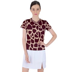 Animal Print Girraf Patterns Women s Sports Top by Ket1n9