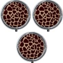 Animal Print Girraf Patterns Mini Round Pill Box (Pack of 3) View1