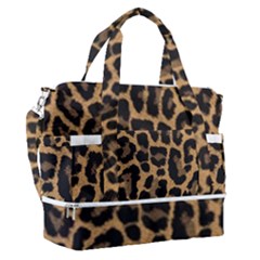 Tiger Skin Art Pattern Sports Shoulder Bag With Shoes Compartment by Ket1n9