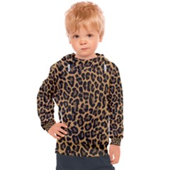 Tiger Skin Art Pattern Kids  Hooded Pullover by Ket1n9