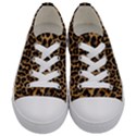 Tiger Skin Art Pattern Kids  Low Top Canvas Sneakers View1