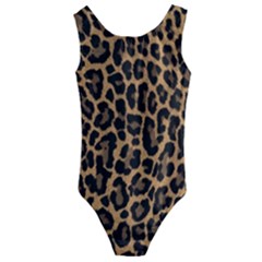 Tiger Skin Art Pattern Kids  Cut-out Back One Piece Swimsuit by Ket1n9