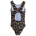 Tiger Skin Art Pattern Kids  Cut-Out Back One Piece Swimsuit View2