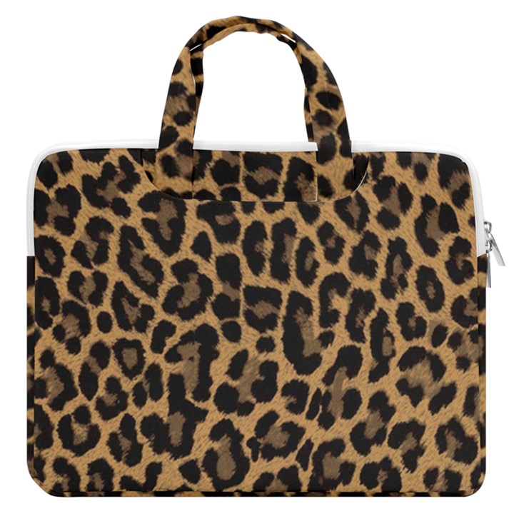 Tiger Skin Art Pattern MacBook Pro 13  Double Pocket Laptop Bag