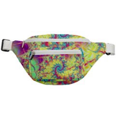 Fractal Spiral Abstract Background Vortex Yellow Fanny Pack by Ket1n9