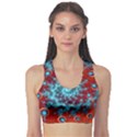 Fractal Pattern Background Fitness Sports Bra View1