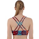 Fractal Pattern Background Back Weave Sports Bra View2