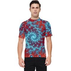 Fractal Pattern Background Men s Short Sleeve Rash Guard by Ket1n9