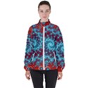 Fractal Pattern Background Women s High Neck Windbreaker View1