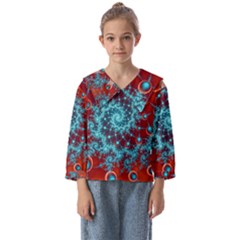 Fractal Pattern Background Kids  Sailor Shirt by Ket1n9