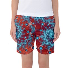 Fractal Pattern Background Women s Basketball Shorts by Ket1n9