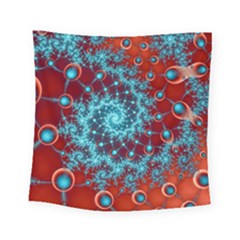 Fractal Pattern Background Square Tapestry (small)