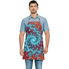 Fractal Pattern Background Kitchen Apron by Ket1n9