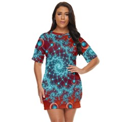 Fractal Pattern Background Just Threw It On Dress