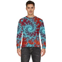 Fractal Pattern Background Men s Fleece Sweatshirt