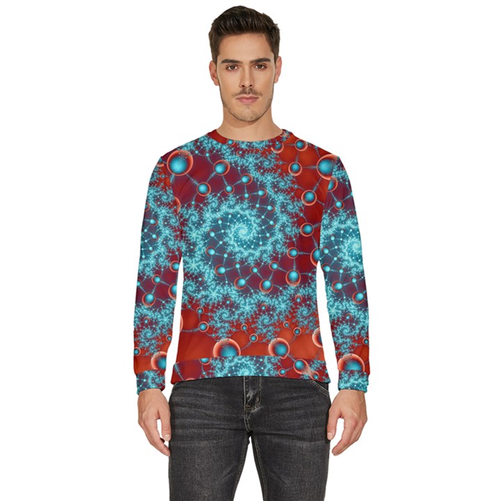 Fractal Pattern Background Men s Fleece Sweatshirt