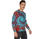 Fractal Pattern Background Men s Fleece Sweatshirt View3