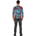 Fractal Pattern Background Men s Fleece Sweatshirt View4