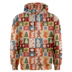 Cute Christmas Seamless Pattern Vector  - Men s Overhead Hoodie