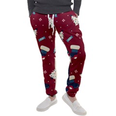 Flat Design Christmas Pattern Collection Art Men s Jogger Sweatpants