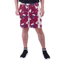 Flat Design Christmas Pattern Collection Art Men s Pocket Shorts by Ket1n9