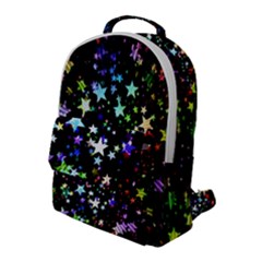 Christmas Star Gloss Lights Light Flap Pocket Backpack (large) by Ket1n9