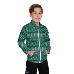 Christmas Knit Digital Kids  Windbreaker