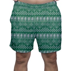 Christmas Knit Digital Men s Shorts by Mariart