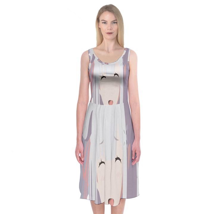 Emilia Rezero Midi Sleeveless Dress