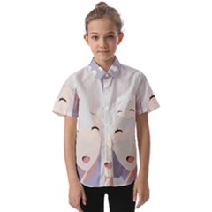 Emilia Rezero Kids  Short Sleeve Shirt by Azkajaya