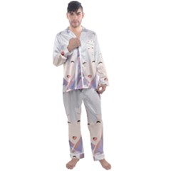 Emilia Rezero Men s Long Sleeve Satin Pajamas Set