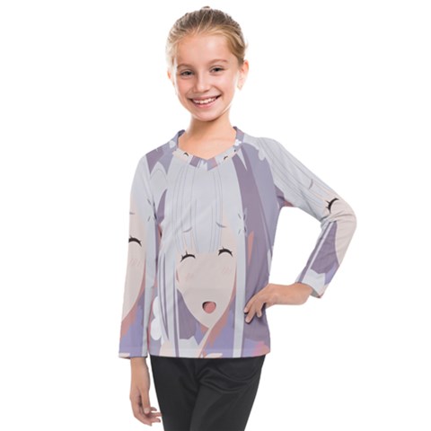 Emilia Rezero Kids  Long Mesh T-shirt by Azkajaya