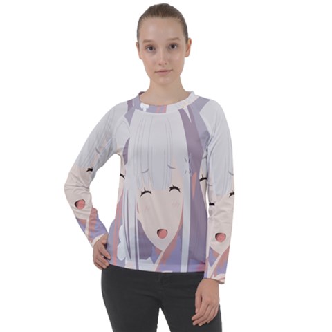 Emilia Rezero Women s Long Sleeve Raglan T-shirt by Azkajaya