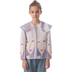 Emilia Rezero Kids  Peter Pan Collar Blouse by Azkajaya