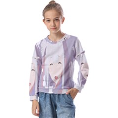 Emilia Rezero Kids  Long Sleeve T-shirt With Frill 