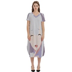 Emilia Rezero T-shirt Midi Dress With Pockets by Azkajaya