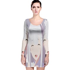 Emilia Rezero Long Sleeve Velvet Bodycon Dress