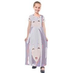 Emilia Rezero Kids  Short Sleeve Maxi Dress by Azkajaya