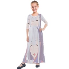 Emilia Rezero Kids  Quarter Sleeve Maxi Dress by Azkajaya