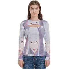 Emilia Rezero Women s Cut Out Long Sleeve T-shirt by Azkajaya