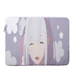 Emilia Rezero 15  Vertical Laptop Sleeve Case With Pocket by Azkajaya