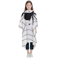 Spider Web Kids  Hooded Rain Ponchos