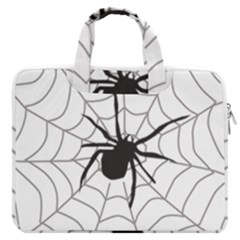 Spider Web Macbook Pro 13  Double Pocket Laptop Bag