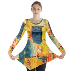 Wall Art Long Sleeve Tunic  by Azkajaya