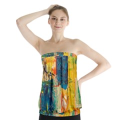 Wall Art Strapless Top by Azkajaya