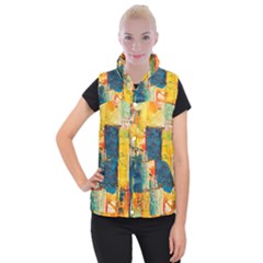 Wall Art Women s Button Up Vest