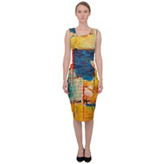 Wall Art Sleeveless Pencil Dress by Azkajaya